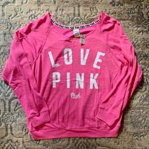 PINK Slouchy Crew Sweatshirt